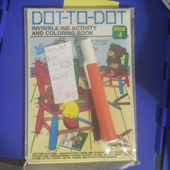 Lee Publications Dot To Dot Invisible Ink Book 4 Coloring book Teddy Bear NEW - Picture 7 of 7